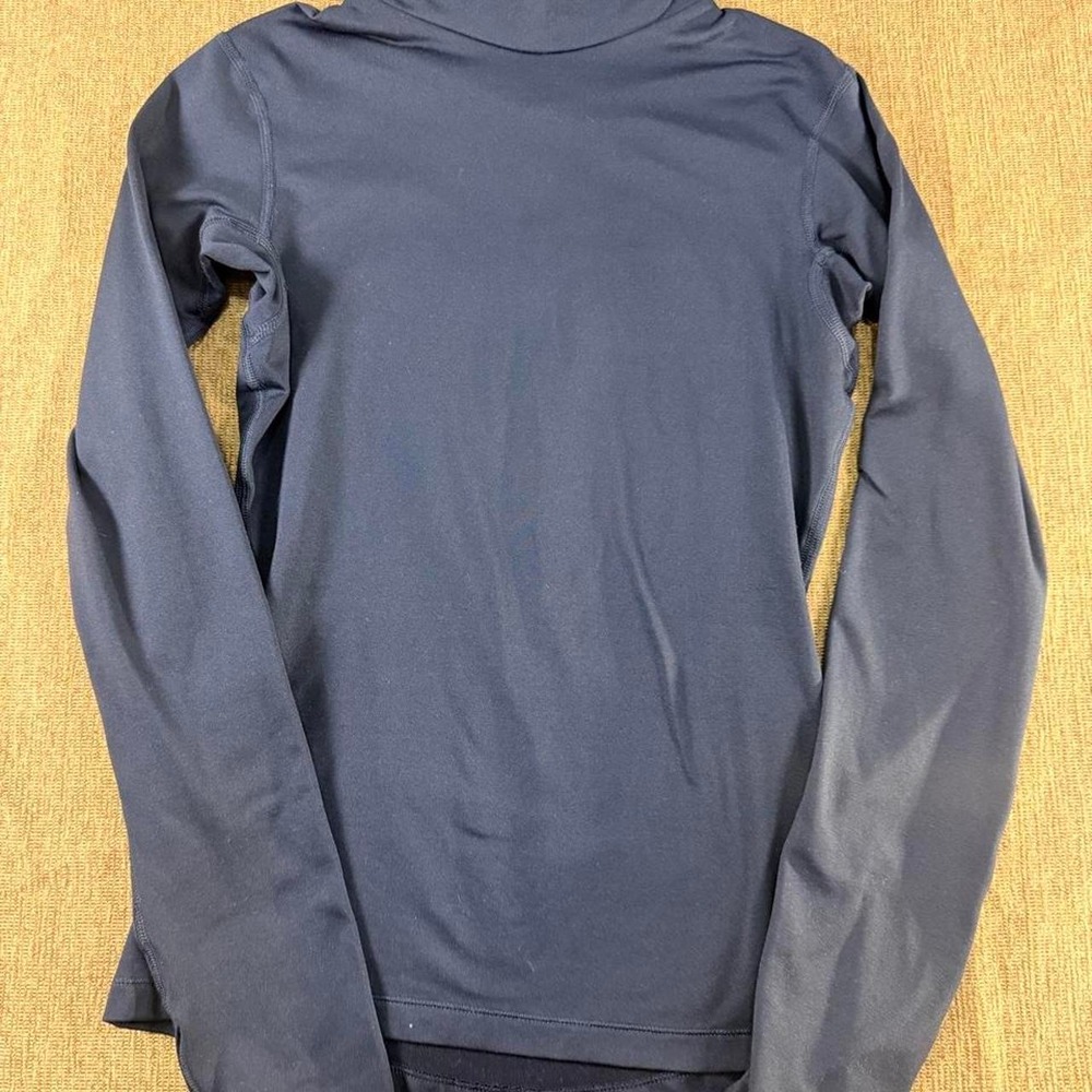 Nike Pro Dri-FIT Navy Blue Turtleneck Base Layer Women XS Long Sleeve Top